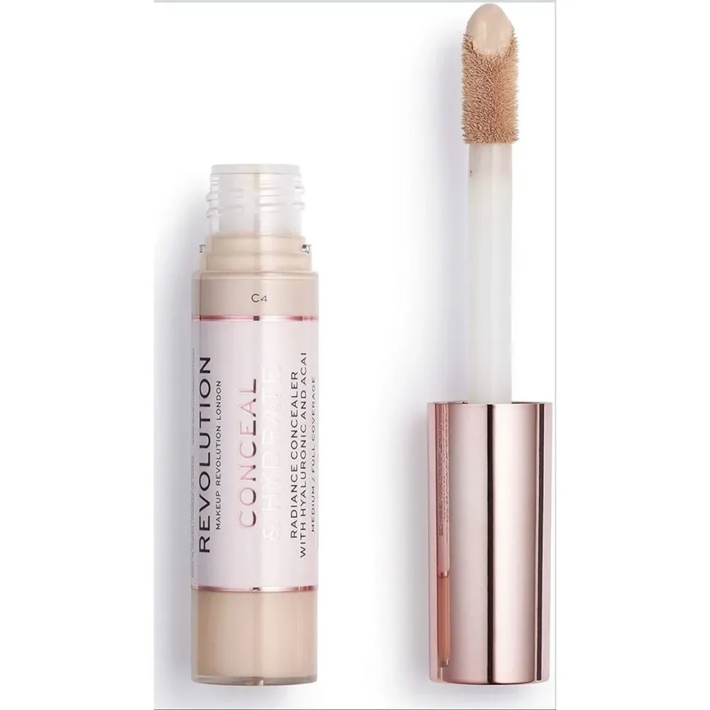 New Sealed Makeup Revolution Conceal & Hydrate Radiance Concealer in shade C4